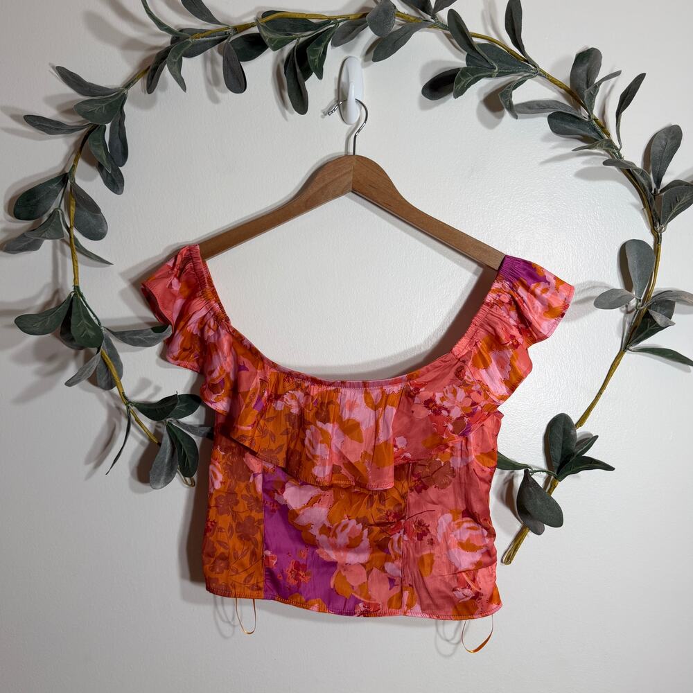Free People Mimi Off the Shoulder Crop Blouse